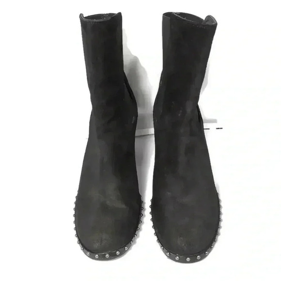 Rag and bone black suede studded boots size 7.5 - Picture 4 of 9